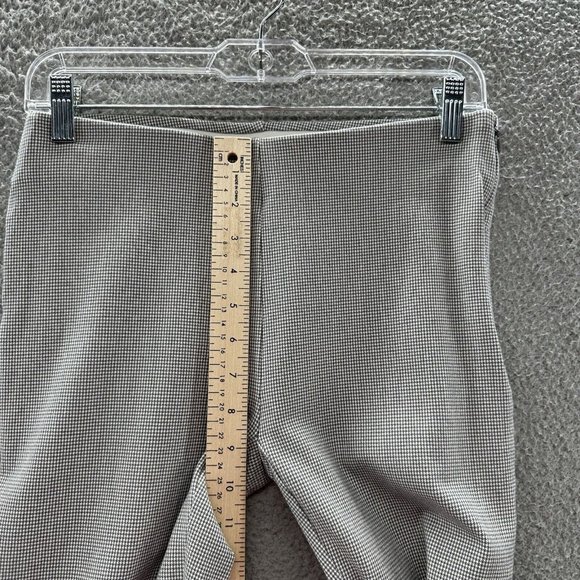 LOFT Pants Women's 0 Gray Stretch Hounds Tooth Ankle Zip Casual Pants Ladies 0 - Picture 9 of 14